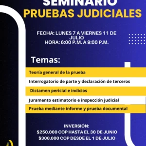 Seminario Pruebas Judiciales