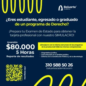 Simulacro de Examen de Estado para obtener la tarjeta profesional
